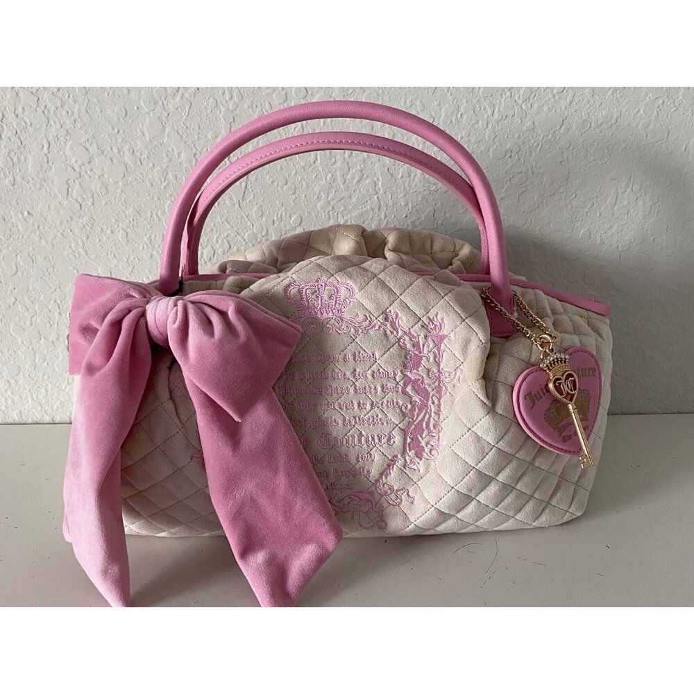 Juicy Couture Juicy Tale Fairytale Bag Dumpling Style Retro Bowler Bag Sandstone